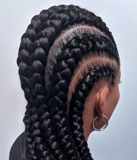 Corn Rows Braids - Helena Braids Hair Stylist